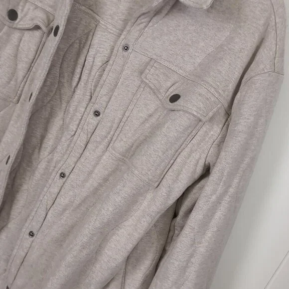 Spiritual Gangster wave Quilted Shacket Large - Picture 5 of 10